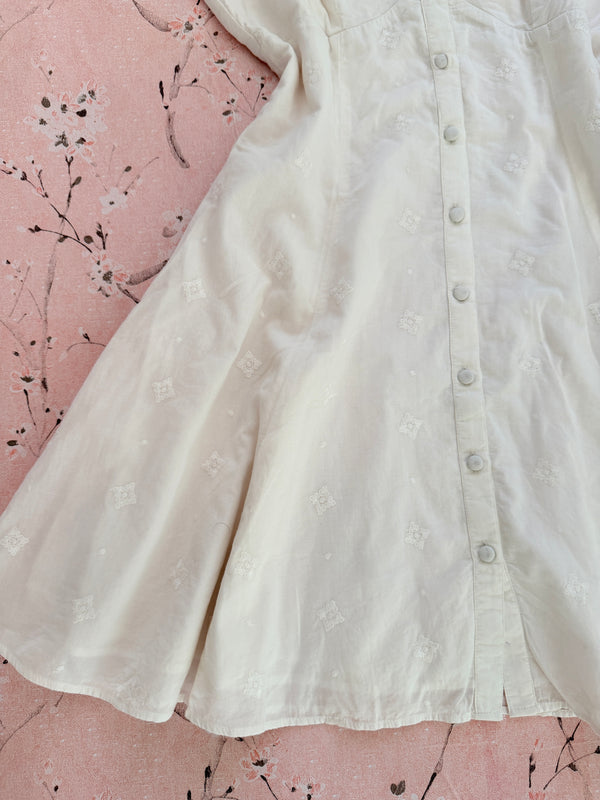 Embroidered mini dress