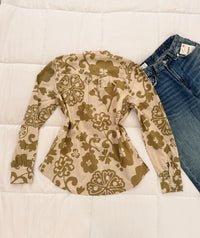 Olive cotton top