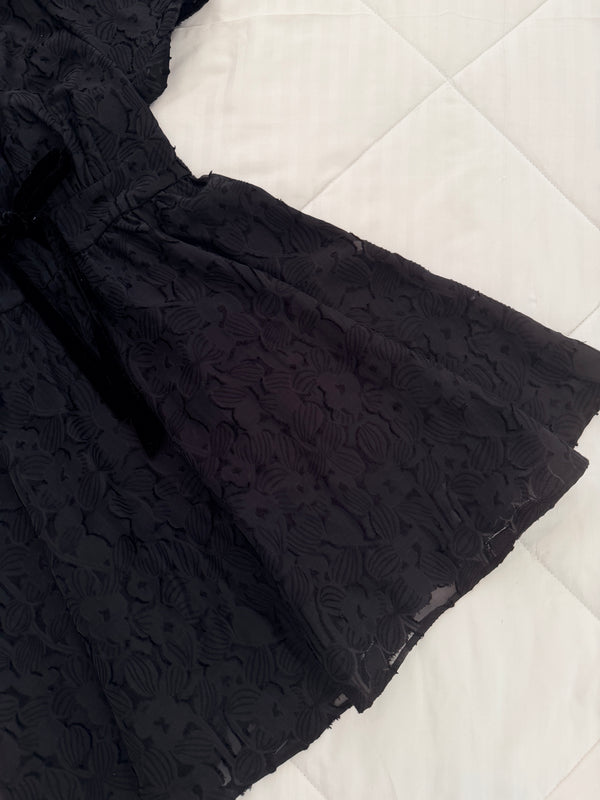 Black mini dress