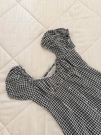 Gingham mini dress