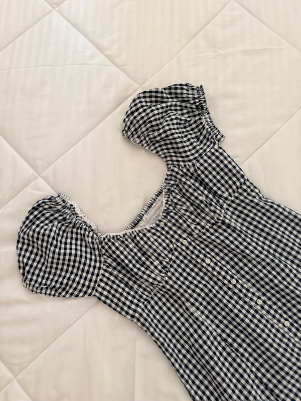 Gingham mini dress