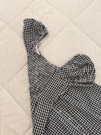Gingham mini dress