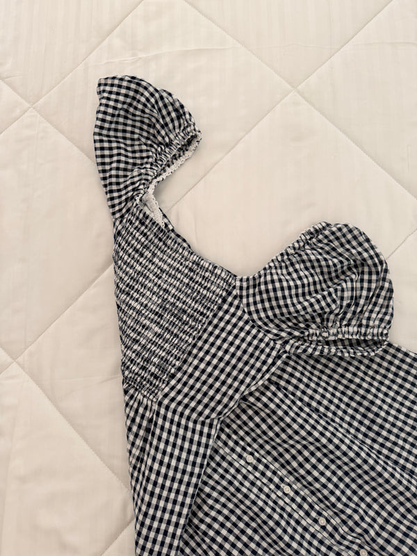 Gingham mini dress
