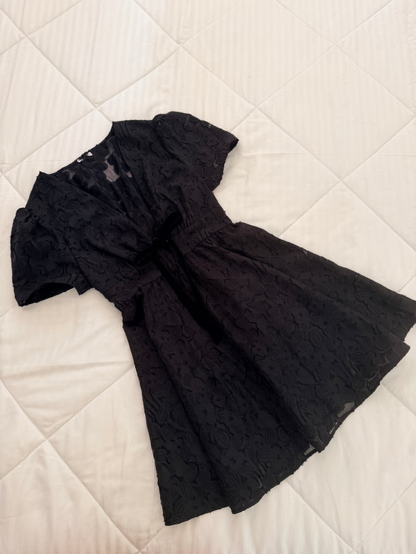 Black mini dress