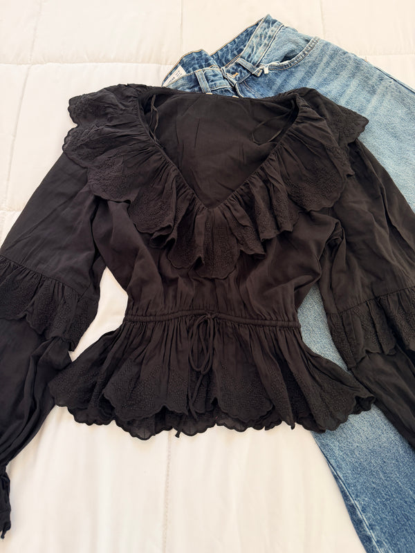 Ruffle tieup top