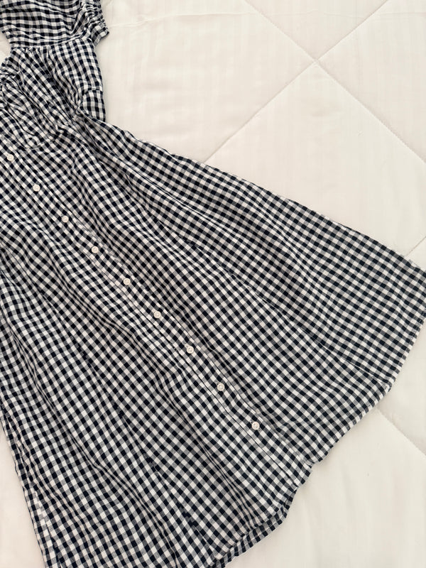 Gingham mini dress