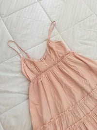 Peach baby doll dress