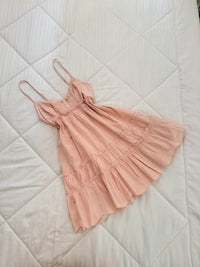 Peach baby doll dress