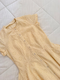 Butter yellow mini dress