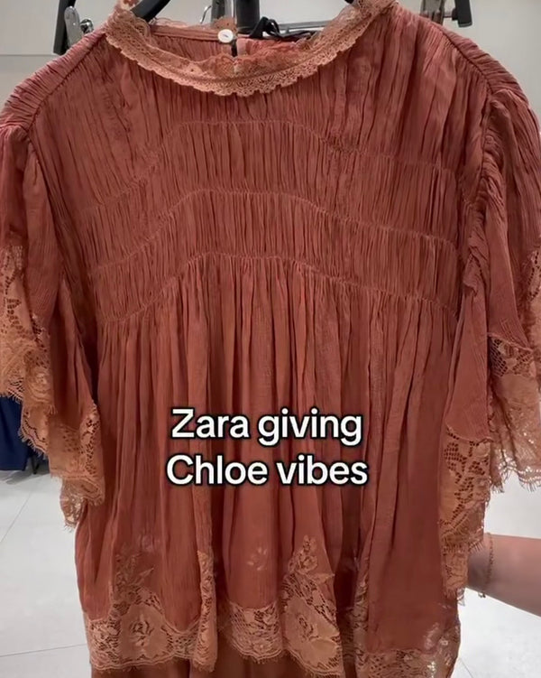 Zara lace top