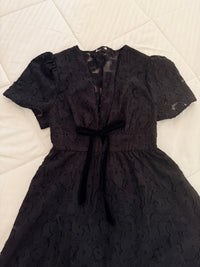 Black mini dress