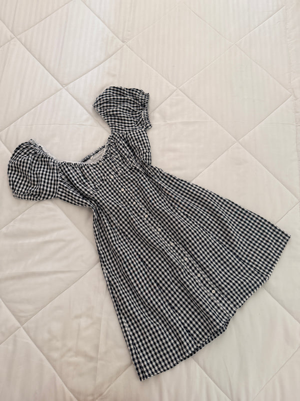 Gingham mini dress